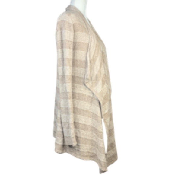Barefoot Dreams Small Medium Cardigan Calypso Stripes Bamboo Chic Lite - Picture 5 of 11